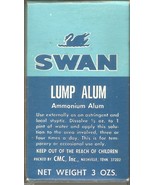 Vintage SWAN LUMP ALUM 023 &amp; Cardboard Box 1960s 3oz 1/2 full CMC Inc. N... - $336.63 MXN