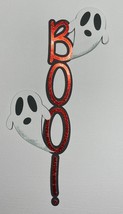 Boo Halloween Title Die Cut Paper Piecing Cards Embellishment Color Choice - $3.85
