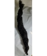 Wick 1 piece 100% Human Hair handmade Dreadlocks 10&quot; to 12 &quot; black 4cm l... - £37.31 GBP