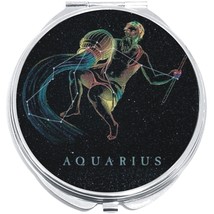 Aquarius Zodiac Stars Compact with Mirrors - Perfect for your Pocket or ... - $11.76