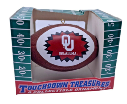 Vintage OU Oklahoma Sooners Football Ornament NEW Topperscot Touchdown - $37.18