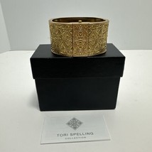 New in The Box Gold Tone WristWatch Bracelet Tori Spelling Collection HSN - £23.66 GBP