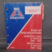 1985-1966 BIG A Ignition 1-400-1A Tune Up Specs Part Manual ar Truck Book  - £6.04 GBP