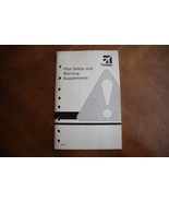 Cessna Pilot Safety And Warning Supplements Aviation Paperback Booklet 1985