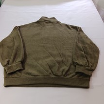DAZY Women's Green 1/4 Zip Long Sleeve Oversized Pullover Sweater Size Medium image 2