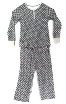 Nautica 2PC Womens Sleepwear Pajama Set Sz Xxl Gray Geometrics Long Sleeve Nwot - £11.00 GBP