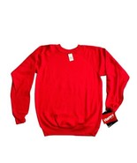 VTG NOS Hanes Red Made in USA Sweatshirt MEDIUM Crewneck NEW with Tags Top - £21.36 GBP