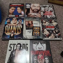 WWE Lot of 8 Wrestling DVD Royal Rumble Giants Survivor Sting Cage Matches - £50.93 GBP