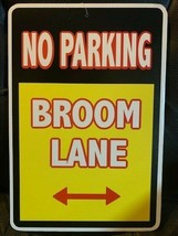 Novelty Sign - No Parking Broom Lane / Witch Parking Only - Dual Novelty... - £2.58 GBP