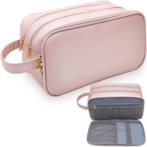 Toiletry Bag,Water-resistant Travel Makeup Bag for Women Travel Accessories Pink - £13.91 GBP