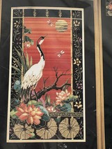 BUCILLA Needlepoint &quot;Oriental Crane&quot; # 4756 Designed by Nancy Rossi 10&quot;x... - £35.60 GBP