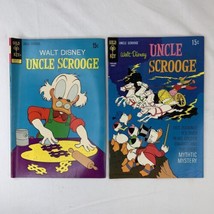 Walt Disney’s Uncle Scrooge Lot Of 2 Gold Key Comics #100 #82 Vintage 1972 1969 - £15.77 GBP