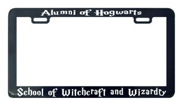 Alumni of Hogwarts School of Witchcraft and Wizardry license plate frame holder - £4.71 GBP