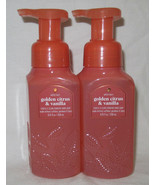 White Barn Bath &amp; Body Works Foaming Hand Soap Set Lot 2 GOLDEN CITRUS &amp;... - £18.64 GBP