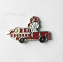 Fire Fighter Dog Fire Truck Lapel Pin Badge 3/4 Inch - £4.23 GBP