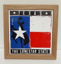 Kathryn Designs Texas Lone Star State Ceramic Tile Trivet Wall Mounting 6&quot; - £30.37 GBP