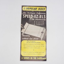 A.J. Ganz Company Speed Ez Els Camera Darkroom Enlarging Easels Brochures - £11.73 GBP