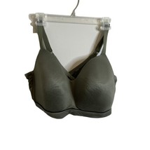 Cacique Olive Green Wire Free Criss Cross Sports Bra 42F Adjustable Strap - £8.38 GBP