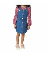 BCBG Girls Kids&#39; ~ 2-Pc. Jumper Set ~ SIZE 6 ~ DENIM/MAROON ~ Adjustable... - $38.36 CAD