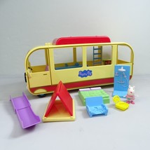 Peppa Pig Transforming Camper Van RV Camping Playset Figure Parts - $28.45