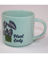 Ceramic Coffee Mug Plant Lady Funny Green Seafoam Tea Cup Stoneware Very... - $181.31 MXN