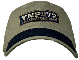 Yellowstone National Park Patch Hat Corduroy Strapback YNP 1872 Mens Beige Cap - £17.49 GBP
