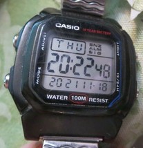 Casio Men&#39;s Digital Quartz LED Black light Resin Watch W800H - £14.59 GBP
