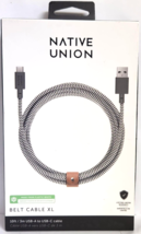 Native Union - 10&#39; USB Type C-to-USB Type A Cable - Zebra NEW - £13.61 GBP