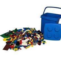 Lego Small Misc Pieces Huge Lot In Blue Lego Bucket Add To Your Set Very Nice - £23.26 GBP