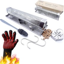 Upgraded Pellet Smoker Tube From Fmoon With Cold/Hot Smoking Place Platforms, - £26.29 GBP