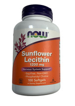 NOW FOODS Sunflower Lecithin 1200 mg Soy-Free, Non-GMO - 100 Softgels Exp01/2025 - $23.77