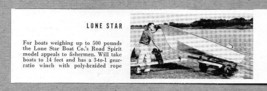 1960 Magazine Photo Lone Star Road Spirit Model Boat Trailers - £6.19 GBP