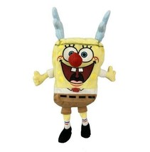 Ty Plush SpongeBob Sleighride Holiday Reindeer Antlers Rudolph Nose 8 in... - £10.99 GBP