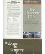 Southwest Airlines Company Club Folder Welcome &amp; Rules Frequent Flyer 1988 - £29.60 GBP
