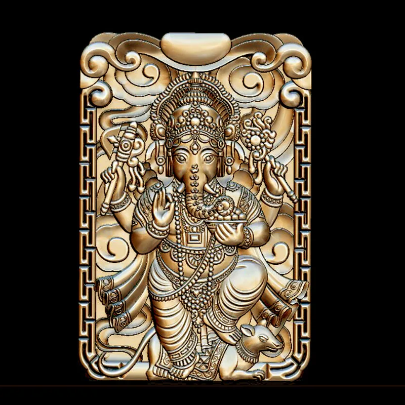 4PCS Ganesha Buddha 3D Model Relief STL File for CNC Router 3D Printer ...
