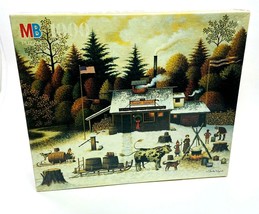 Charles Wysocki  Puzzle Milton Bradley Vermont Rock Maple Tree Tappers Vtg 1995 - £10.84 GBP