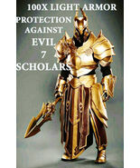 100X  7 SCHOLARS LIGHT ARMOR PROTECTION AGAISNT EVIL POWERS GIFTS HIGH E... - $99.77