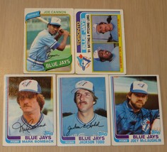 Topps 1980 Joe Cannon and 4 other 1982 Blue Jays Baseball cards set # 40 - £1.03 GBP