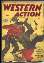 Western Action 8/1948-Columbia-A. Leslie Ross cover art-Silver Kid hero pulp-... - $61.11