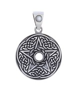 Sterling Silver Pendant with Rainbow Moonstone Center! - €13,56 EUR Sterling Silver Pendant with Rainbow Moonstone Center! - €13,56 EUR