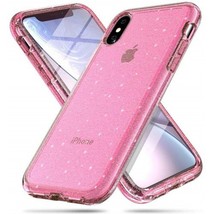 Hard TPU Glitter Case Cover for iPhone Xs Max 6.5&quot; PINK - £6.05 GBP