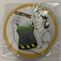 Loot Crate Screw Your Lab Safety… I Want Super Powers Enamel Pin #LootPins 2018 - £5.34 GBP
