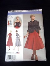 Simplicity 1950s vtg repro pattern 1250 Misses 1 piece dress &amp; jacket Sz 6-14 - £4.19 GBP