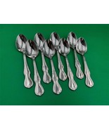 Set of 8 Waterford Stainless Steel BARON&#39;S COURT Oval Soup / Place Spoons - $79.99