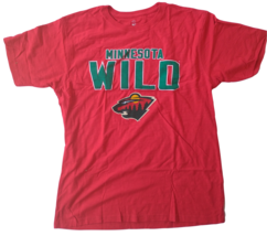 NWT NHL Minnesota Wild Men&#39;s XL Red Short Sleeve Tee Shirt - £13.89 GBP