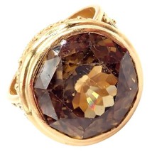 Vintage! Carolyn Tyler 22k Yellow Gold Seven Seas Large Citrine Ring - £2,707.83 GBP