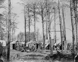 Union Telegraph Corps Camp Army Potomac HQ Virginia 1864 8x10 US Civil War Photo - £7.04 GBP