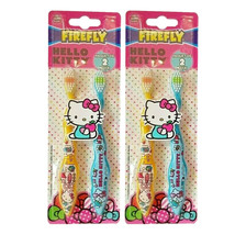 2-New Firefly Hello Kitty Manual Toothbrushes Soft Bristles Boys Girls - 4 QTY - £5.47 GBP