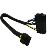 24 Pin To 10 Pin Atx Psu Main Power Adapter Braided Sleeved Cable For Ib... - £18.95 GBP