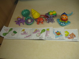 Kinder - K00 095-098 Sea animals - complete set + 4 papers - surprise eggs - $4.50